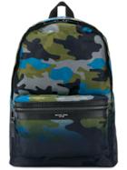 Michael Kors Collection Camouflage Print Backpack - Blue