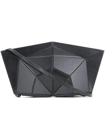 Lamat - Structured Geometric Clutch - Women - Calf Leather - One Size, Black, Calf Leather