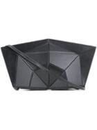 Lamat - Structured Geometric Clutch - Women - Calf Leather - One Size, Black, Calf Leather