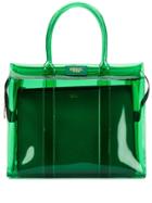 Essentiel Antwerp Solomon Transparent Tote Bag - Green