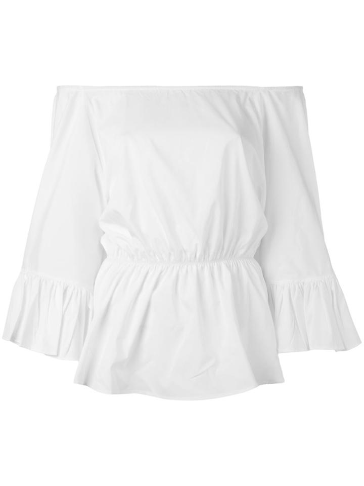 Amuse - Bagatelle Off-shoulders Blouse - Women - Cotton/polyester - S, White, Cotton/polyester