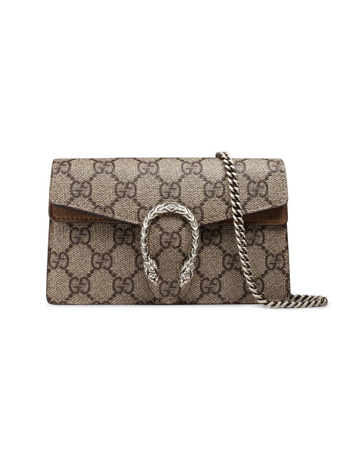 Gucci Dionysus Gg Supreme Super Mini Bag - Nude & Neutrals