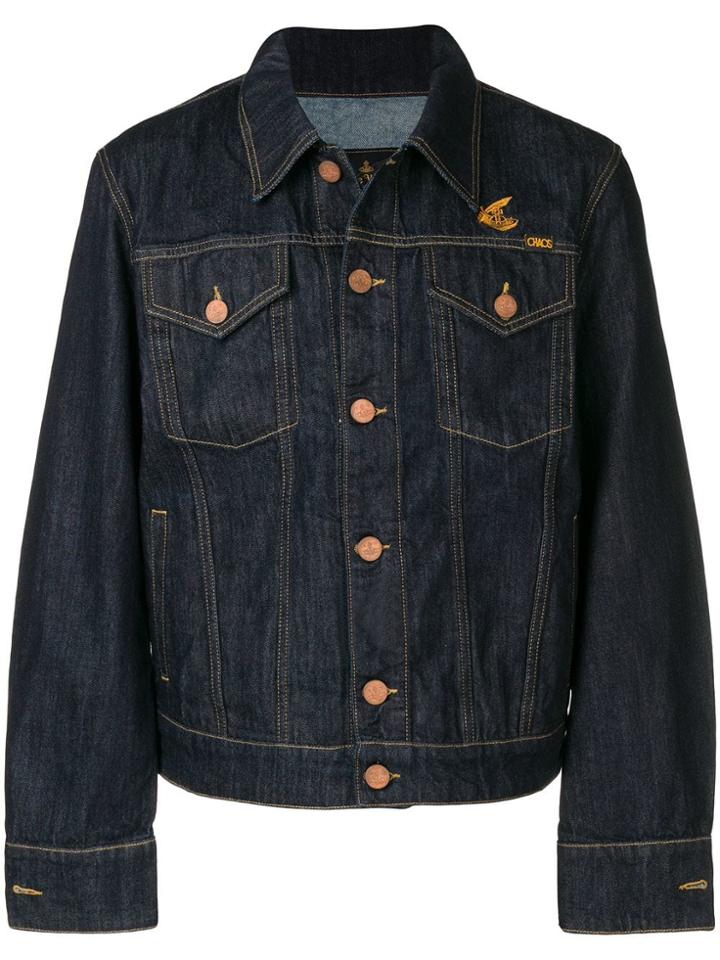 Vivienne Westwood Anglomania Loose Fitted Denim Jacket - Blue