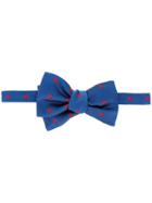 Alexander Mcqueen Skull Embroidered Bow-tie - Blue
