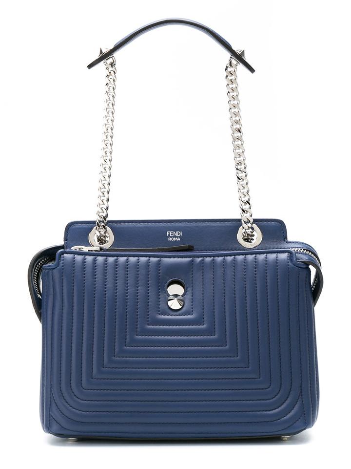Fendi Dot.com Click, Women's, Blue, Calf Leather