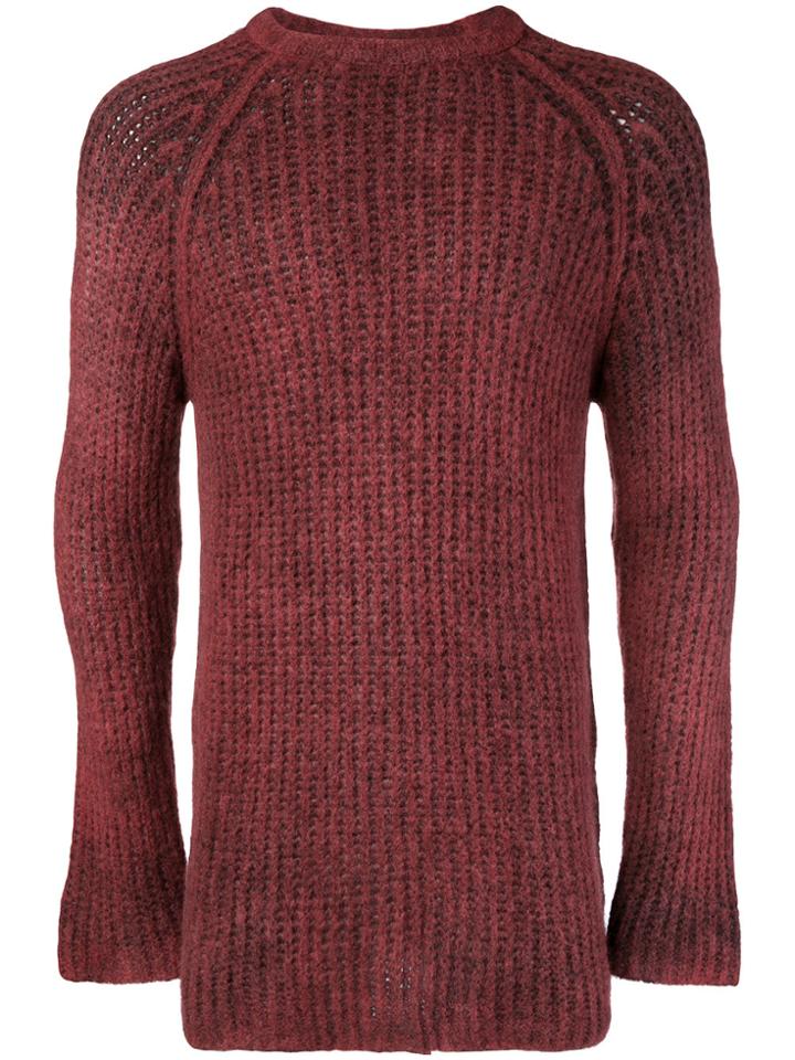 Avant Toi Ribbed Jumper - Pink & Purple