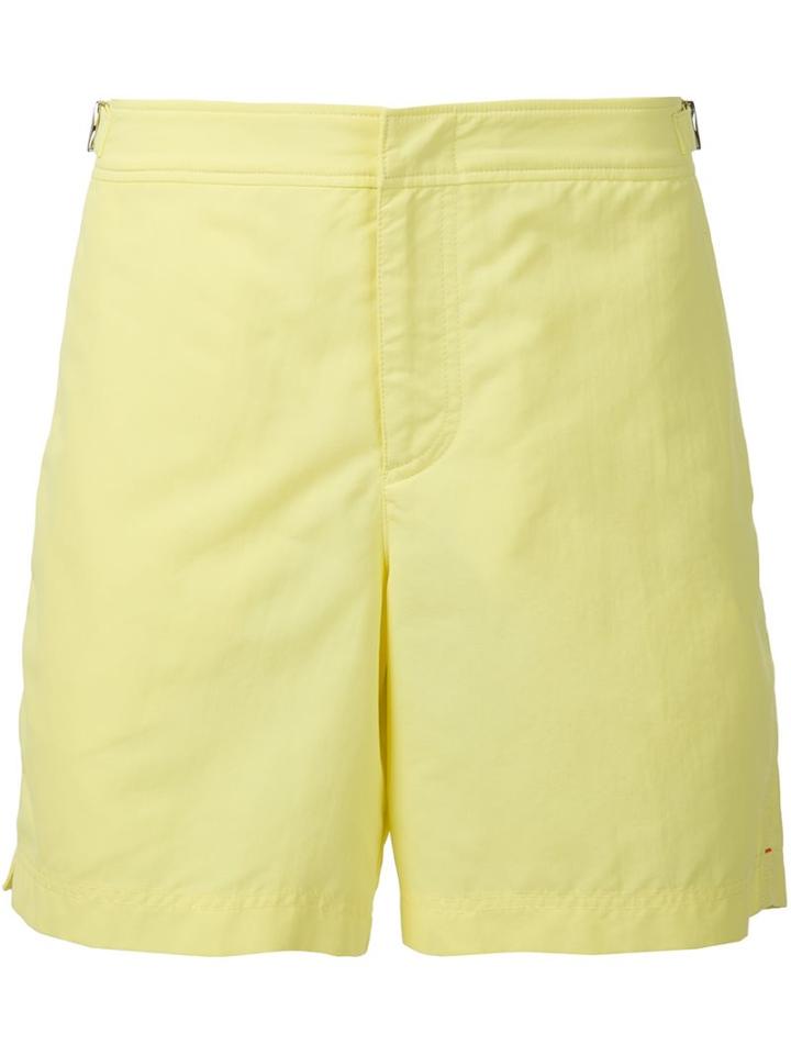 Orlebar Brown 'bulldog' Swim Shorts, Men's, Size: 33, Yellow/orange, Polyamide/nylon