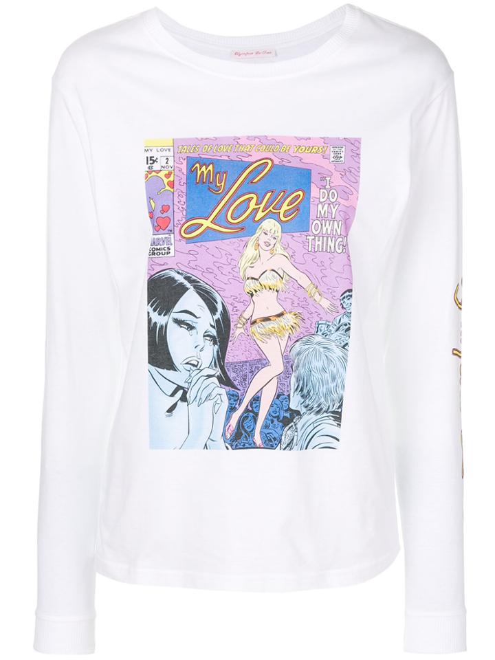 Olympia Le-tan I Do My Own Thing Top - White