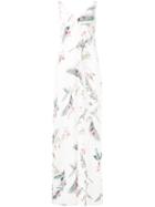Cacharel - Floral Print Maxi Dress - Women - Silk - 38, White, Silk