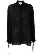 Iro - Sheer Shirt - Women - Polyester - 36, Black, Polyester