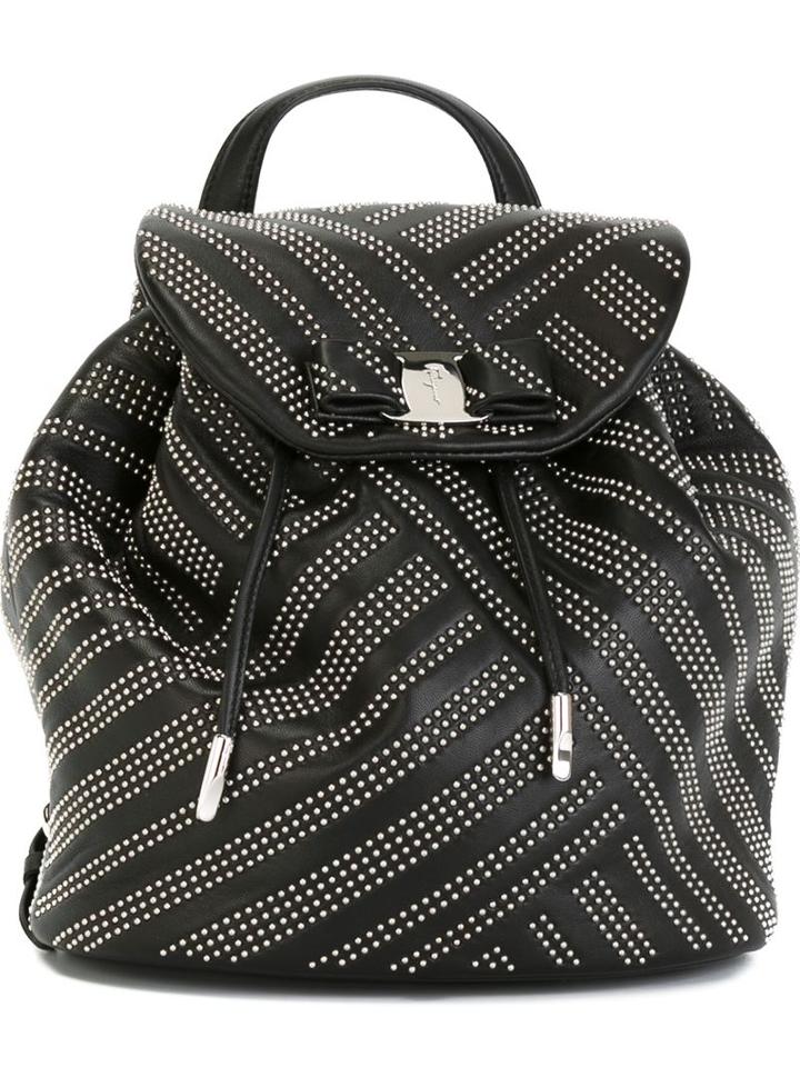 Salvatore Ferragamo 'vara' Studded Backpack