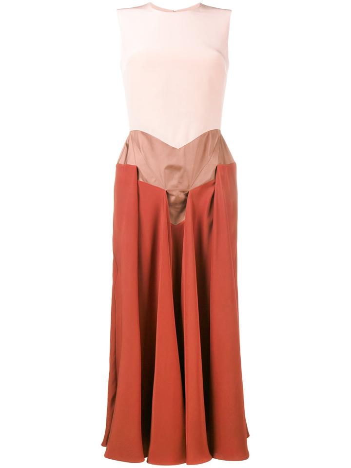 Roksanda - Madara Sleeveless Dress - Women - Silk/viscose - 10, Women's, Pink/purple, Silk/viscose