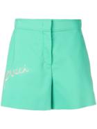 Emilio Pucci Logo Embroidered Shorts - Green