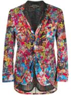 Comme Des Garçons Pre-owned Olleborebla Cartoon Layered Blazer - Pink
