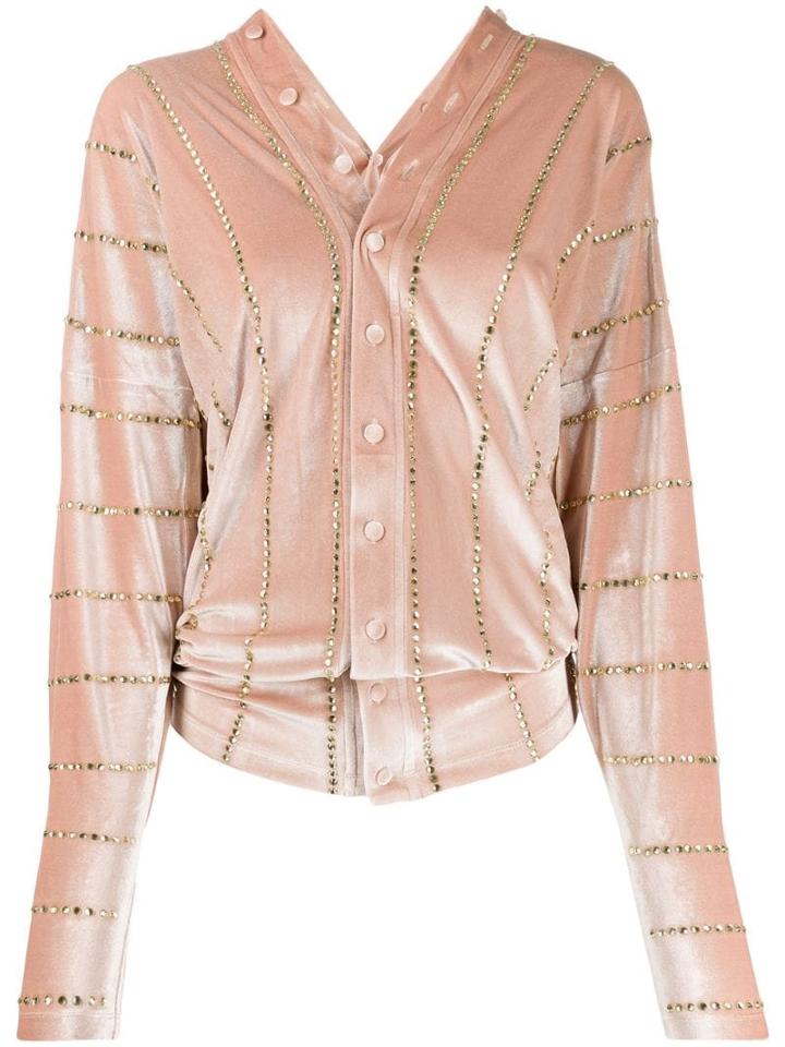 Y/project Velvet Embellished Top - Neutrals