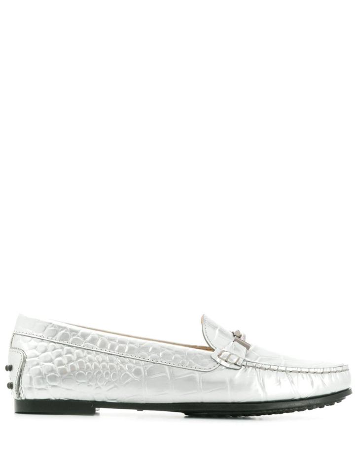 Tod's Horse-bit Loafers - Silver