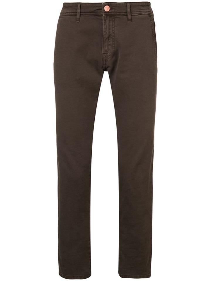 Barba Classic Skinny-fit Jeans - Brown