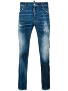 Dsquared2 Acid Wash Skinny Jeans - Blue