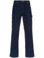 À La Garçonne Straight Fit Denem Trousers - Blue