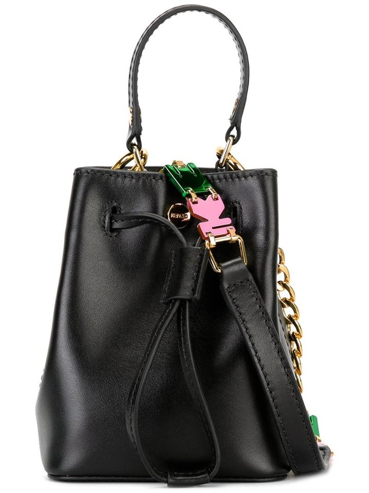 Kenzo Mini Bike Bucket Tote, Women's, Calf Leather/polyurethane/cotton/polyamide