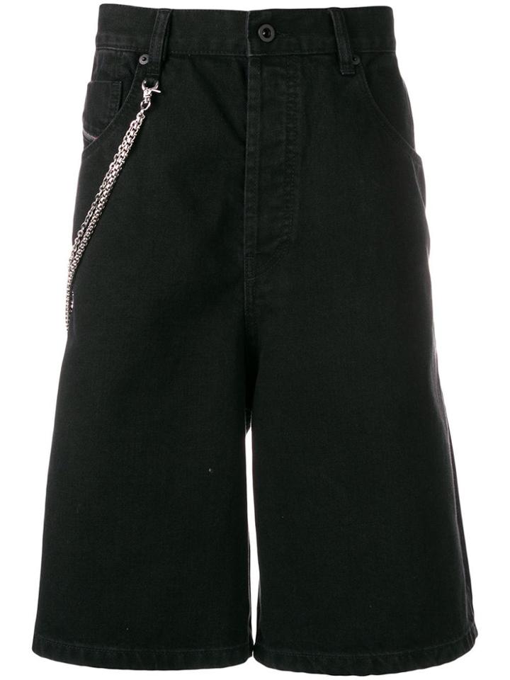 Diesel Denim Skater Shorts - Black