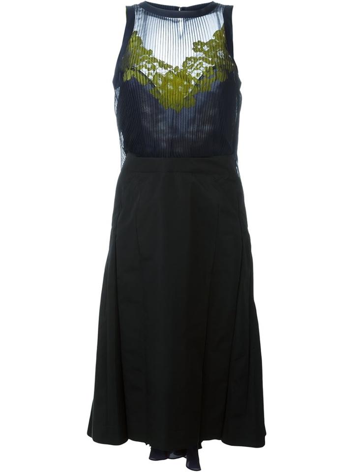 Sacai Contrasting Skirt Dress