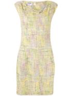 Chanel Pre-owned 1998 Cowl Neck Tweed Dress - Yellow