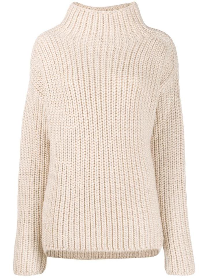 Sly010 Chunky Knit Turtleneck Jumper - Neutrals