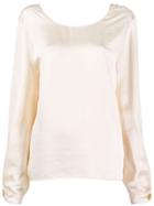 Forte Forte Satin Hammered Blouse - Neutrals
