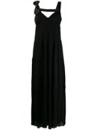 Cavalli Class Sequinned Bow Maxi Dress - Black