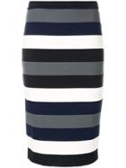 Max Mara Striped Pencil Skirt - Multicolour
