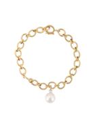 Irene Neuwirth 18kt Yellow Gold Pearl Charm Bracelet