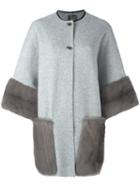Agnona Contrast Detail Coat