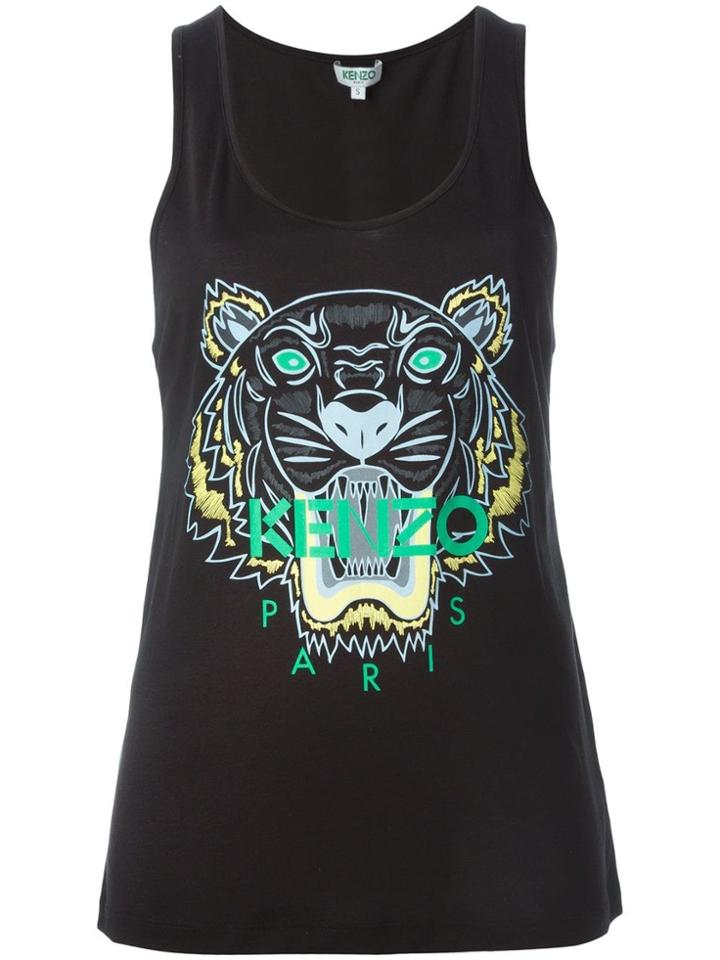 Kenzo 'tiger' Tank Top - Black