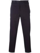 Neil Barrett Cropped Trousers, Men's, Size: 44, Blue, Cotton/polyester