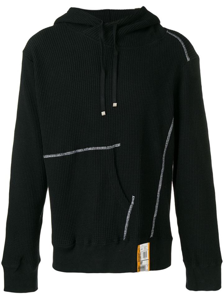 Maison Mihara Yasuhiro Asymmetric Hoodie - Black