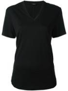 Joseph V-neck T-shirt, Women's, Size: Medium, Black, Lyocell/cotton