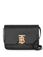 Burberry Small Leather Tb Bag - Black