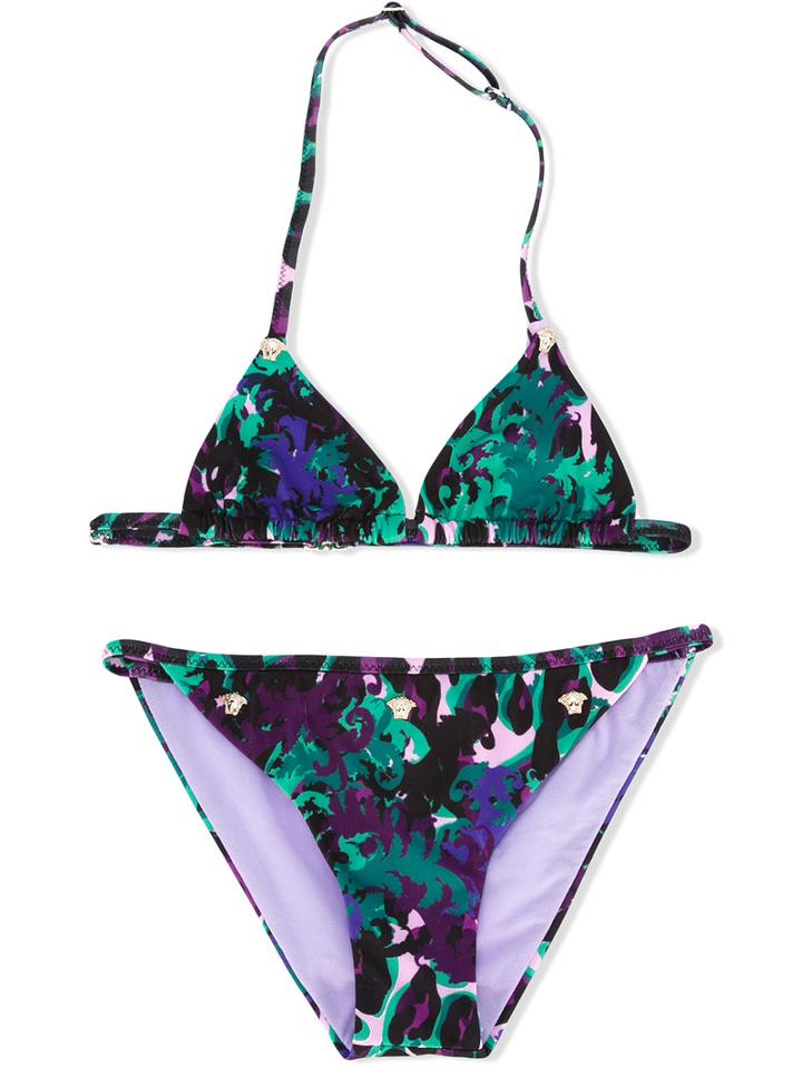 Young Versace - Printed Bikini Set - Kids - Polyamide/spandex/elastane/polyester - 10 Yrs, Girl's