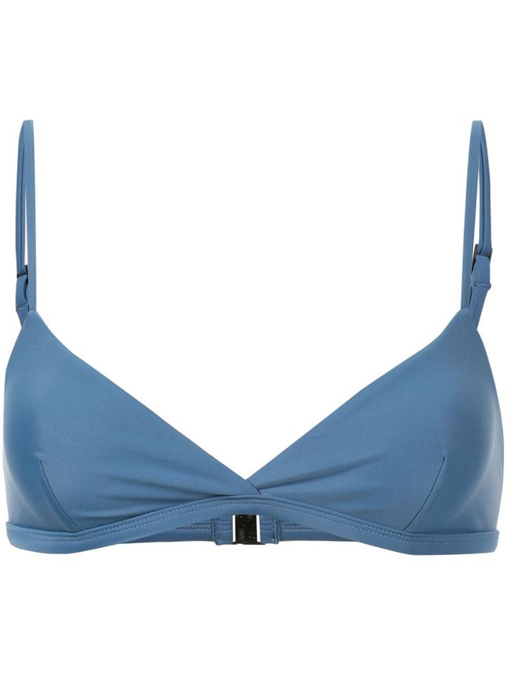 Matteau Tri Crop Bikini Top - Blue