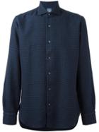 Barba Micro Print Shirt, Men's, Size: 39, Cotton