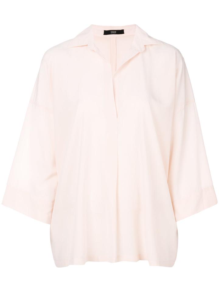 Steffen Schraut Oversized Boxy Shirt - Pink & Purple