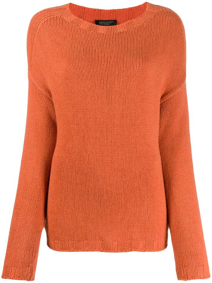 Aragona Knitted Cashmere Jumper - Orange