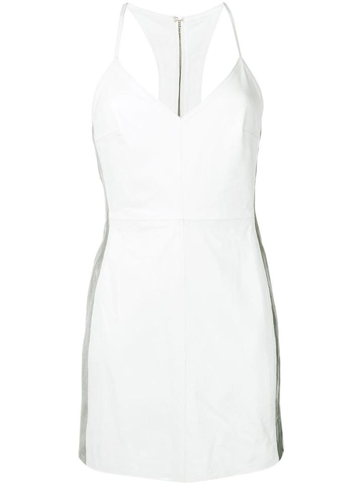 Manokhi Leather Mini Dress - White