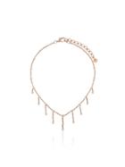 Shay 18kt Rose Gold Diamond Drop Choker