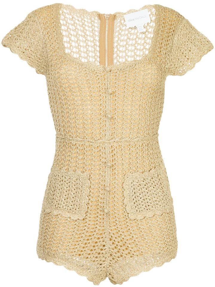 Alice Mccall Hot Like Fire Playsuit - Metallic