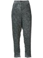 Lost & Found Ria Dunn Spot Washout Tapered Trousers - Grey