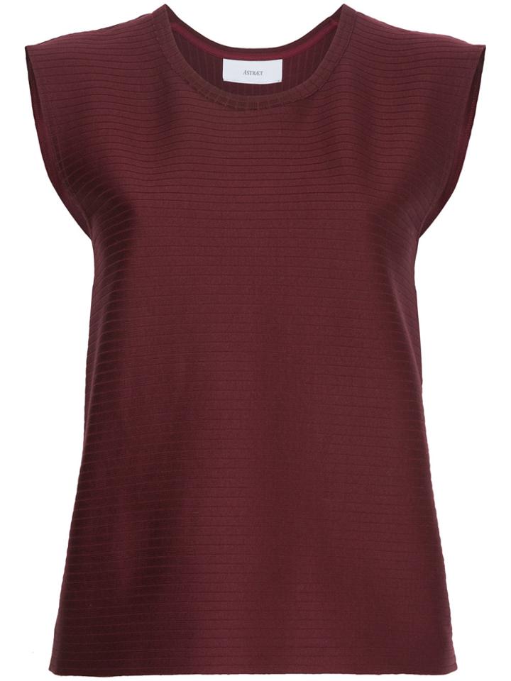 Astraet Ribbed Tank Top - Red