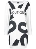 Boutique Moschino - Boutique Print T-shirt Dress - Women - Cotton - 44, White, Cotton