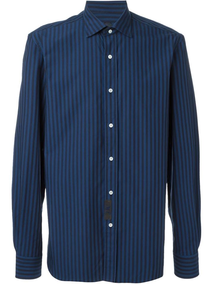 Mp Massimo Piombo Striped Shirt